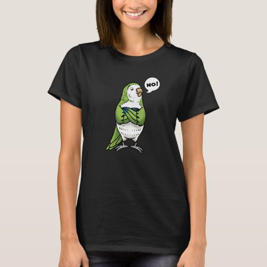 Monk Paraket Quaker Parrot Bird No. T-shirt (Voorkant)