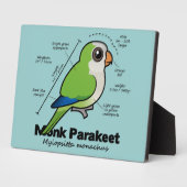 Monk Paraket Statistics Fotoplaat (Zijkant)