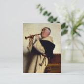 Monk Speel een Clarinet Briefkaart (Staand voorkant)