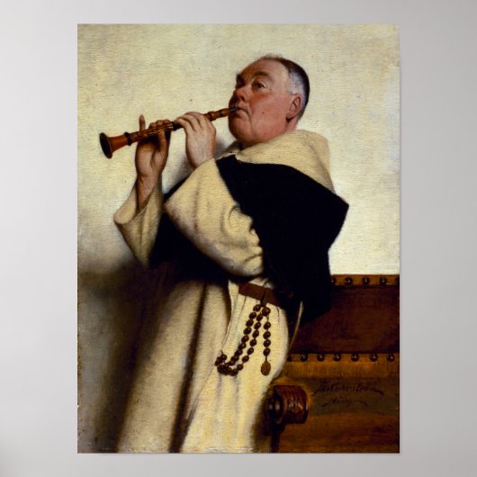 Monk Speel een Clarinet Poster (Voorkant)