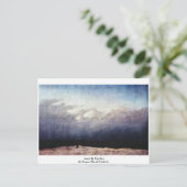 Monk van het Zee van Caspar David Friedrich Briefkaart (Staand voorkant)