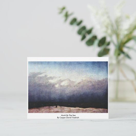 Monk van het Zee van Caspar David Friedrich Briefkaart (Staand voorkant)