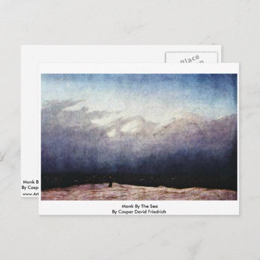 Monk van het Zee van Caspar David Friedrich Briefkaart (Voorkant / Achterkant)