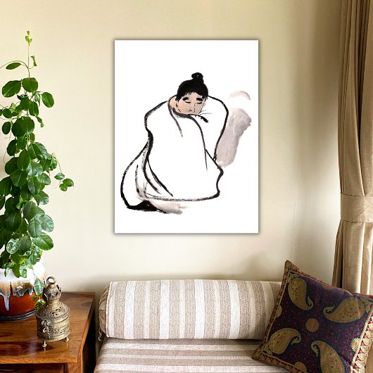 Monk - Zen Canvas Afdruk