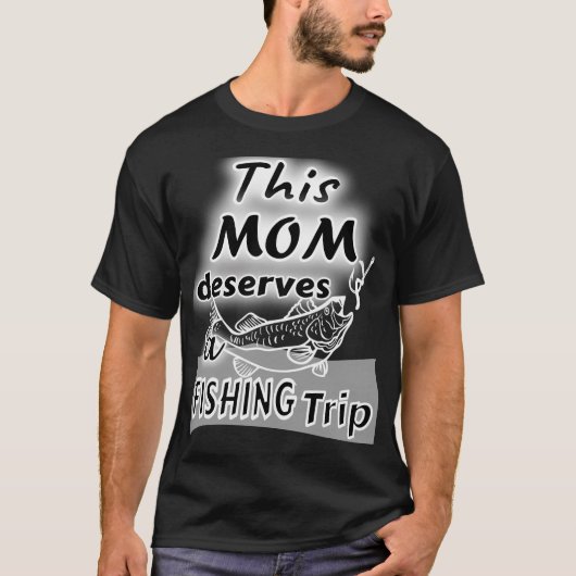 Monkauk vissen Moeder T-shirt (Voorkant)