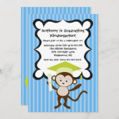 Monkeing rond Kinder uitnodiging tot Afstuderen (Voorkant / Achterkant)