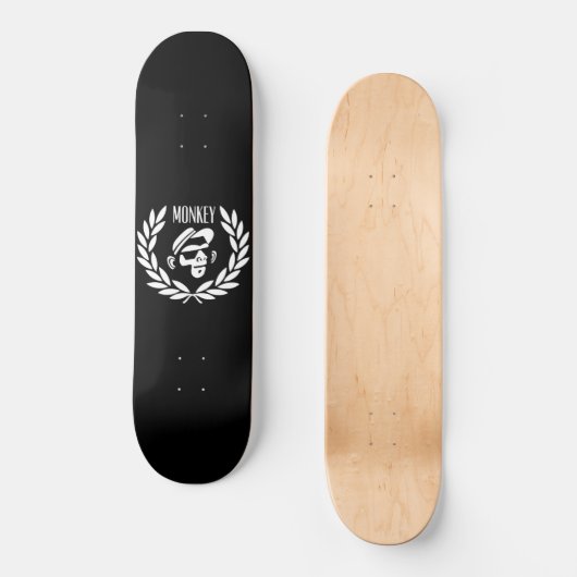 Monkey 2 Tone Laurel Wreath Skateboard (Voorkant)
