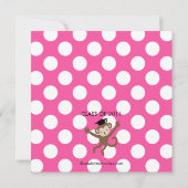 Monkey Afstudeerder Afstuderen Uitnodiging voor me (Achterkant)