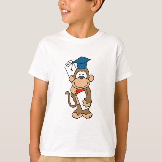Monkey Afstuderen T-shirts en cadeaus (Voorkant)