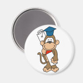 Monkey Afstuderen T-shirts en cadeaus Magneet (Voorkant / Achterkant)
