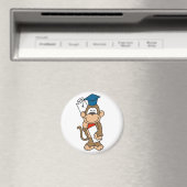 Monkey Afstuderen T-shirts en cadeaus Magneet (Insitu (Vaatwasser))
