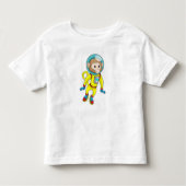 Monkey als Astronaut Kinder Shirts (Voorkant)
