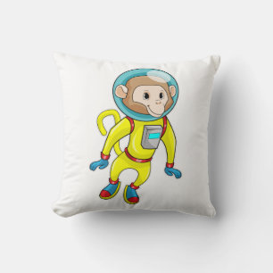 Monkey als Astronaut Kussen