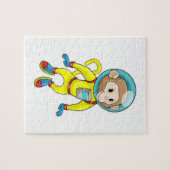 Monkey als Astronaut Legpuzzel (Horizontaal)
