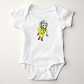 Monkey als Astronaut Romper (Voorkant)