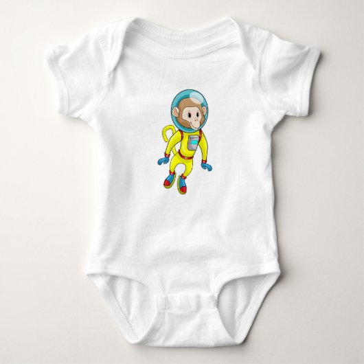 Monkey als Astronaut Romper (Voorkant)