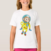 Monkey als Astronaut T-shirt (Voorkant)