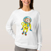 Monkey als Astronaut T-shirt (Voorkant)