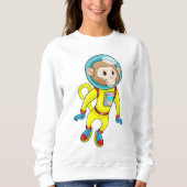 Monkey als Astronaut Trui (Voorkant)
