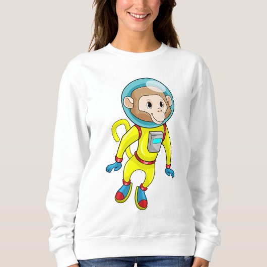Monkey als Astronaut Trui (Voorkant)