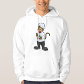Monkey als Cook met Bowl Hoodie (Voorkant)