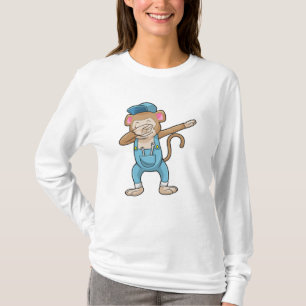 Monkey als Mechanisch op Hip Hop Dance Dab T-shirt