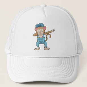 Monkey als Mechanisch op Hip Hop Dance Dab Trucker Pet