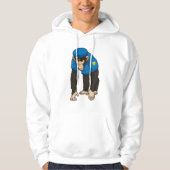 Monkey als politieagent met uniform hoodie (Voorkant)
