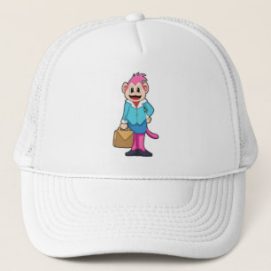 Monkey als secretaris van Bag Trucker Pet