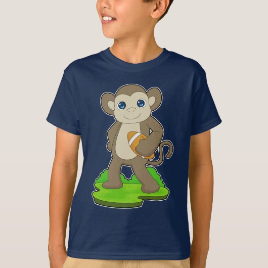 Monkey American Football T-shirt (Voorkant)