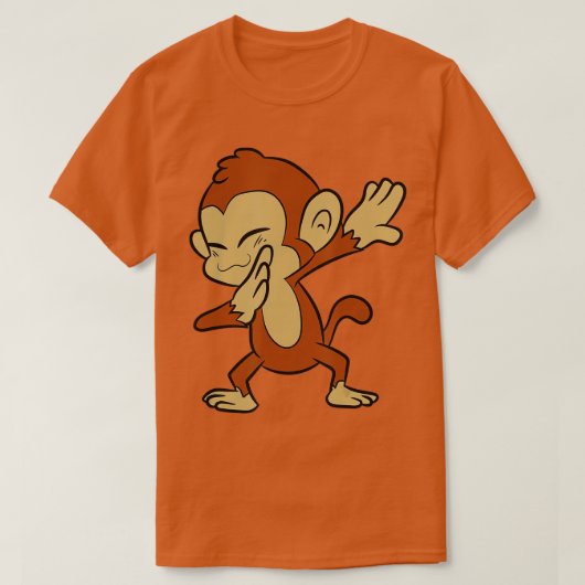 Monkey Animal Ape Funny Dabbing Monkey T-shirt (Design voorkant)