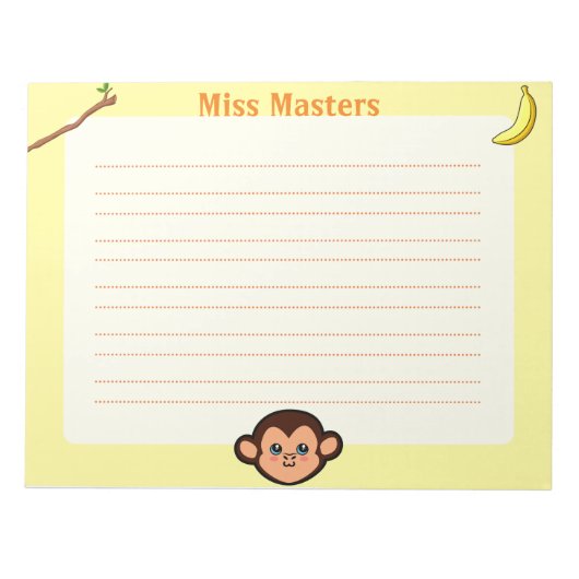 Monkey Animal Getuigde persoonlijke notebooks Notitieblok (Voorkant)