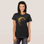 Monkey Ape Animal Retro Sunset Gorilla T-shirt (Voorkant volledig)