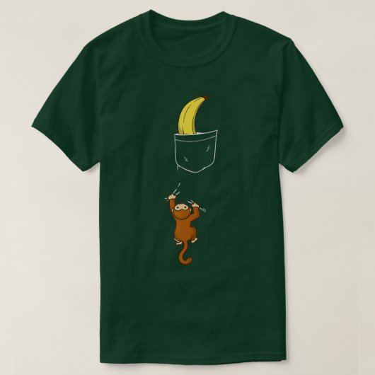 Monkey Ape Chimpanzee Orangutan Pocket T-shirt (Design voorkant)
