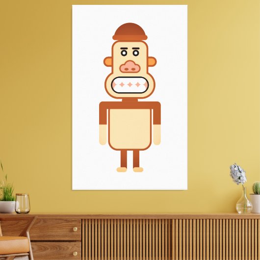 Monkey Art Canvas Afdruk (Insitu (Woonkamer))