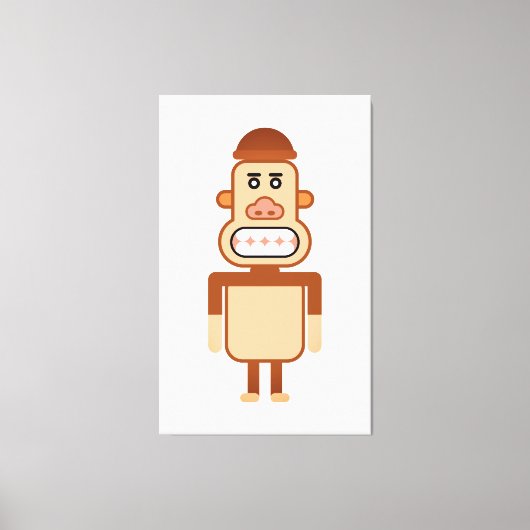 Monkey Art Canvas Afdruk (Voorkant)