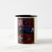Monkey art Mug Tweekleurige Koffiemok (Center)