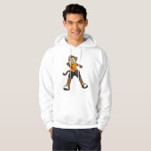 Monkey as Tennis player with Tennis racket Hoodie (Voorkant volledig)