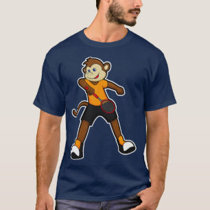 Monkey as Tennis player with Tennis racket T-shirt