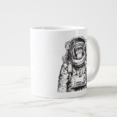 Monkey Astronaut Grote Koffiekop (Voorkant rechts)
