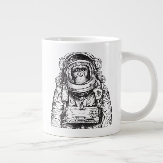 Monkey Astronaut Grote Koffiekop (Rechts)