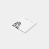 Monkey Astronaut | Jouw namen toevoegen Post-it® Notes (Schuin)