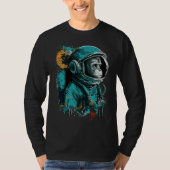 Monkey Astronaut Outer Space Explorer Science Stud T-shirt (Voorkant)