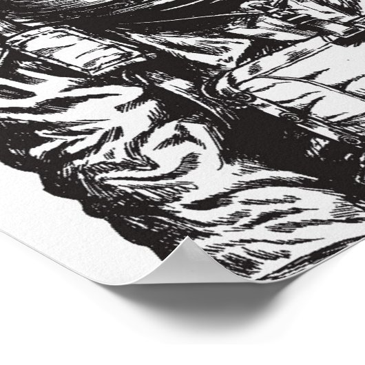 Monkey Astronaut Poster (Hoek)