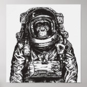 Monkey Astronaut Poster (Voorkant)