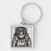 Monkey Astronaut Sleutelhanger (Voorkant)