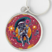 Monkey Astronaut Sleutelhanger - Uit deze wereld C (Voorkant)