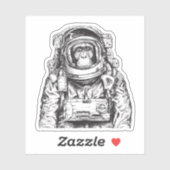 Monkey Astronaut Sticker (Vel)