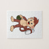 Monkey at Bowling with Bowling Legpuzzel (Horizontaal)