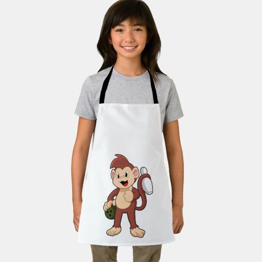 Monkey at Bowling with Bowling Schort (Insitu)